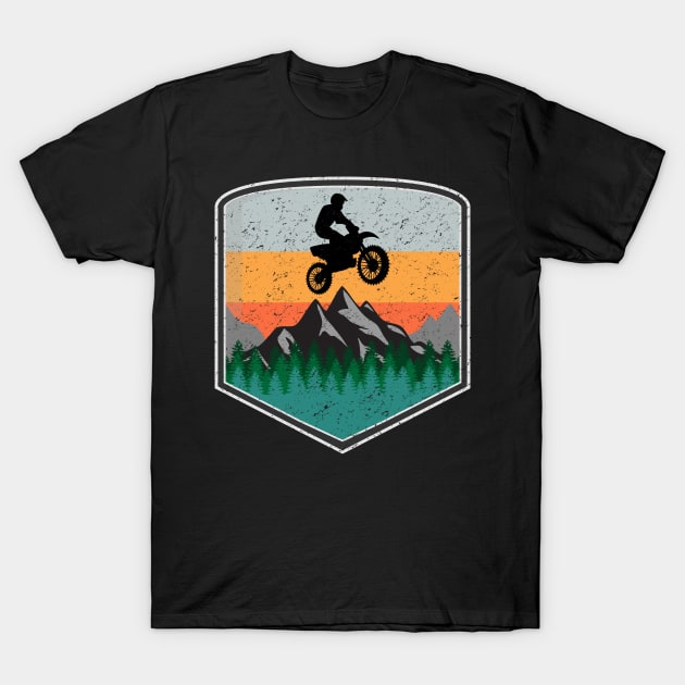 Cool Motocross Nature Design T-Shirt by vpdesigns